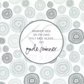 Kort Retro Bursdag Grønn