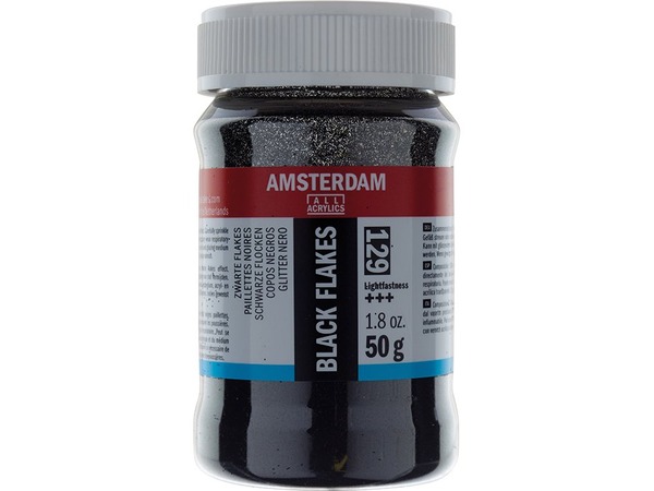 Amsterdam Effect Medium – Black Glitter Flakes 129 50g (U)