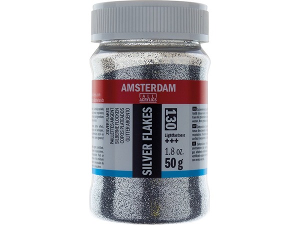 Amsterdam Effect Medium – Silver Glitter flakes 130 50g (U)