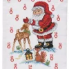 Broderisett: Adventskalender, Julemand m/rådyr