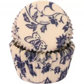 Muffinsform STD Blå Blomster 50 stk