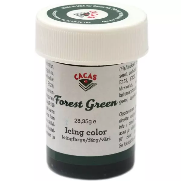 Icingfarge Skogsgrønn Cacas 28,35g