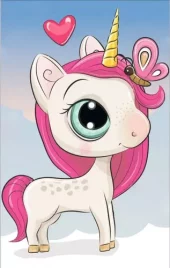 Diamond Painting, 20x30cm, Magic Unicorn