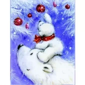 Diamond Painting, 30x40cm, Happy Polar Bear Family