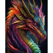 Diamond Painting, 40x50cm, Dragon Figure