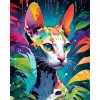 Diamond Painting, 40x50cm, Tropical Sphynx