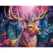 Diamond Painting, 40x50cm, Magic Deer