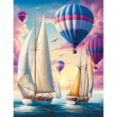 Diamond Painting, 55x65cm, Dawn Voyagers