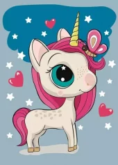 Painting by Numbers, 20x30cm, Magic Unicorn