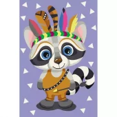 Painting by Numbers, 20x30cm, Racoon - The Indian