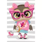 Painting by Numbers, 20x30cm, Fashionable Owl