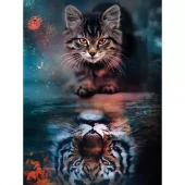 Painting by Numbers, 30x40cm, Self-Reflection