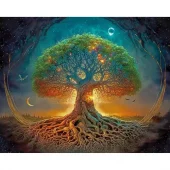 Painting by Numbers, 40x50cm, Cosmic Roots