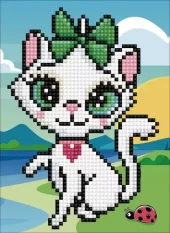 Diamond Painting, 17x22cm, Cat Mila