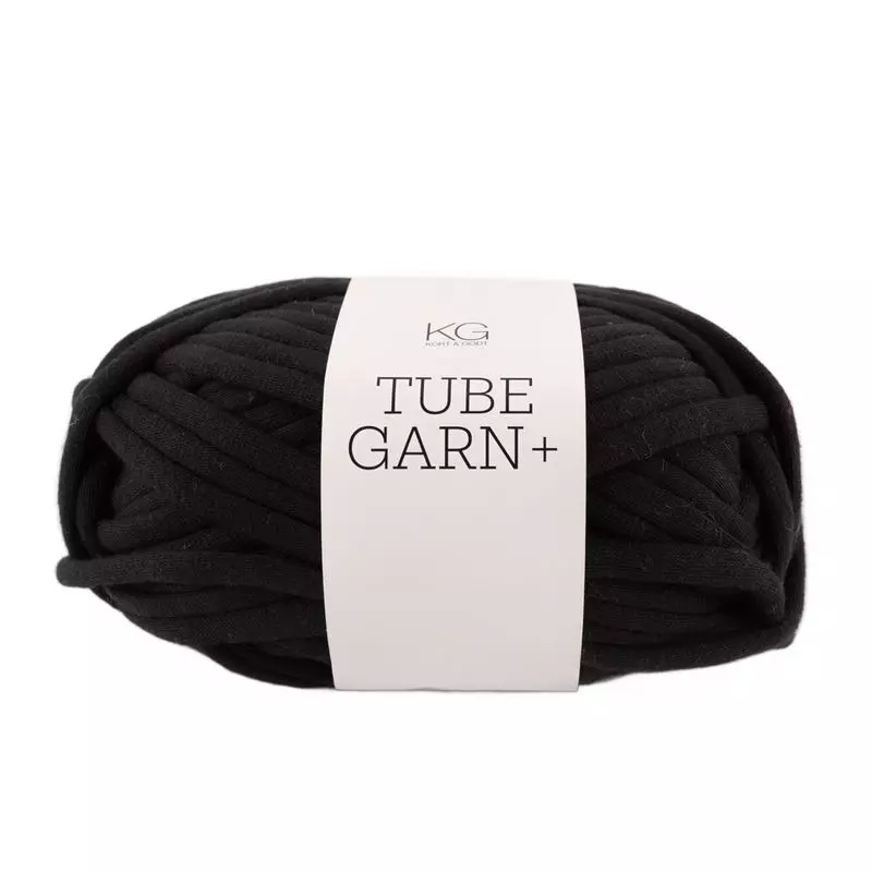 Kort & Godt: Tubegarn+, 0000, Sort