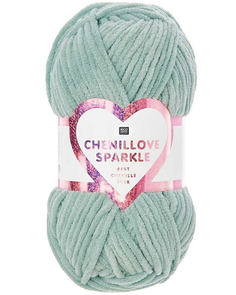 Rico: Chenillove Sparkle, 004, Aqua