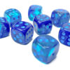 Terningsett: Gemini, D6, 12mm, 36pcs, Blue-Blue/Light Blue