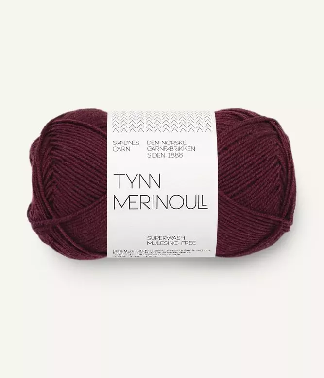 Sandnes: Tynn Merinoull, 4372, Dyp Burgunder