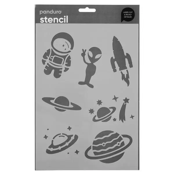 SJABLONG A4 SPACE SHIP