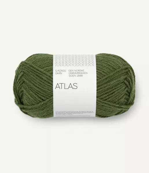Sandnes: Atlas, 9072, Mørk Grønn Melert