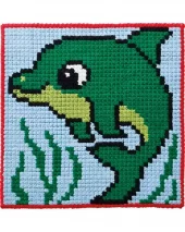 Broderi: Børnestramaj Delfin (P?)