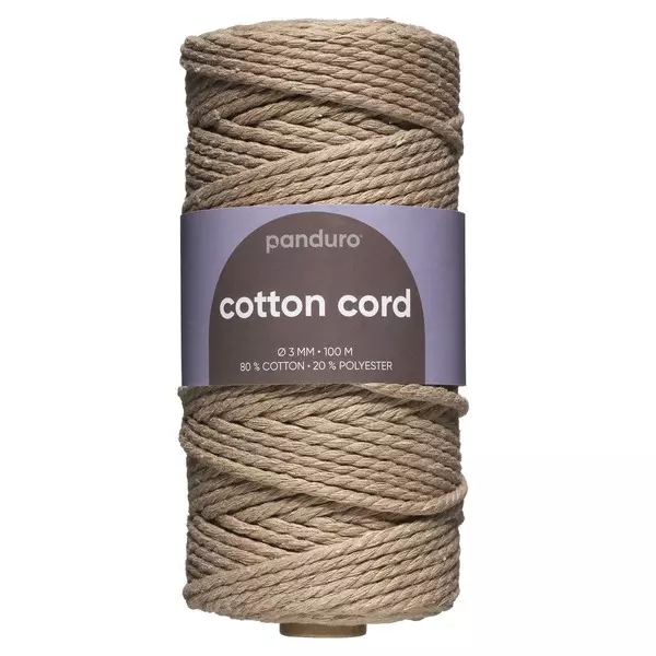 Bomullssnor 3 Mm / 100 M Beige (U)