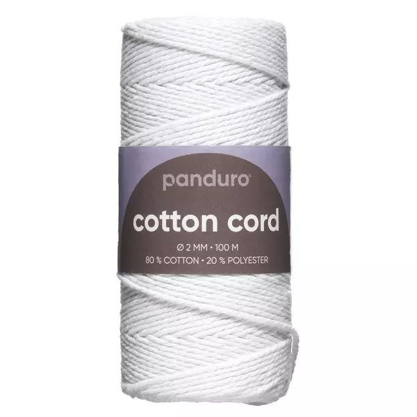 Bomullssnor 2 Mm / 100 M Vit (U)