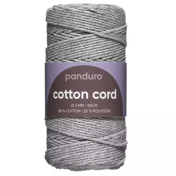 Bomullssnor 2 Mm / 100 M Grå (U)