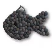 LP: Gryteunderlag Fisk Gråtoner