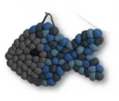 LP: Gryteunderlag Fisk Grå & Blå