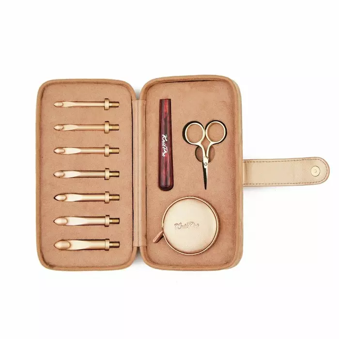 Oasis Rose, 5.5 - 10.0 mm -  Chunkysett utskiftbare heklenåler