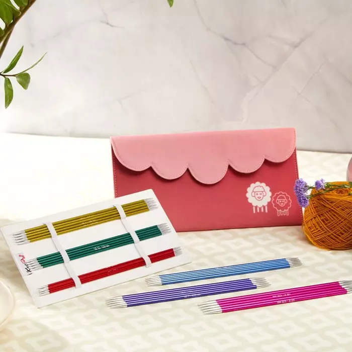 Knitpro: Zing, Sett, 20 cm Strømpepinne, 2.5 - 5.0 mm