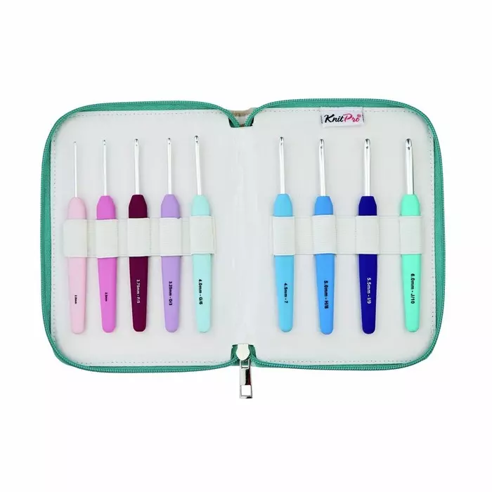 Waves, 2.0 - 6.0 mm -  Deluxesett heklenåler m/soft feel håndtak