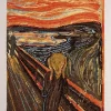 Broderisett: The scream, Edvard Munch