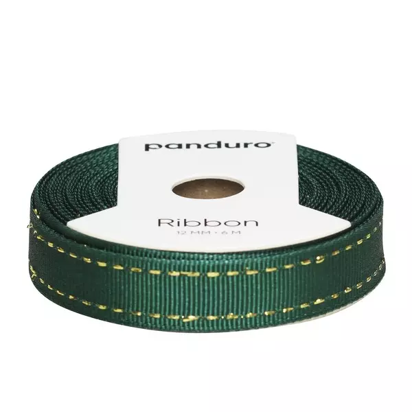 DEKORBÅND 12 MM X 6 M GRØNN GU