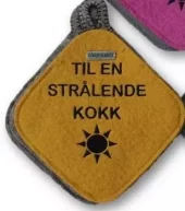 LP: Grytelapper, Til en Strålende Kokk <3, Solgul/Brunmelert