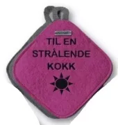 LP: Grytelapper, Til en Strålende Kokk <3, Knall Rosa/Lysgrå