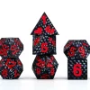 Black Dragon Scales Silicone Dice Set