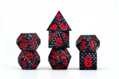Black Dragon Scales Silicone Dice Set