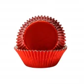 Muffinsform MINI Metallic Rød