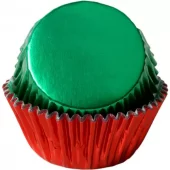 Muffinsform MINI Metallic Rød/Grønn