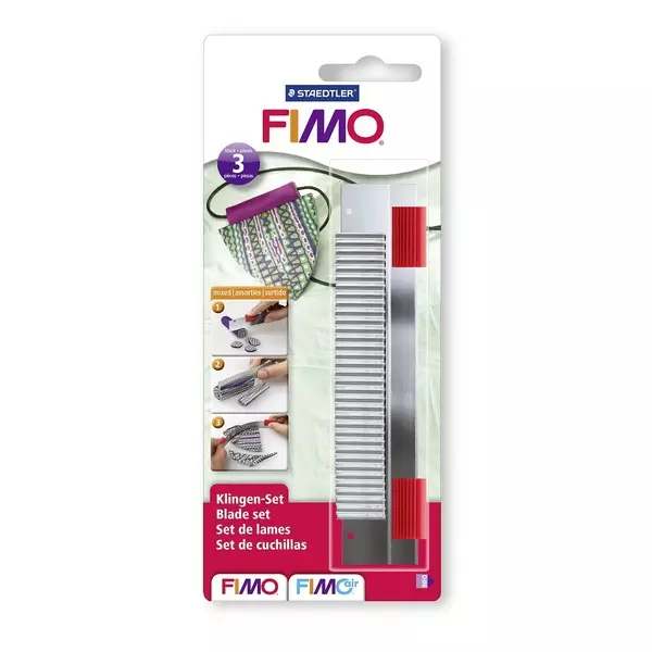 FIMO METALLBLAD 3 STK.