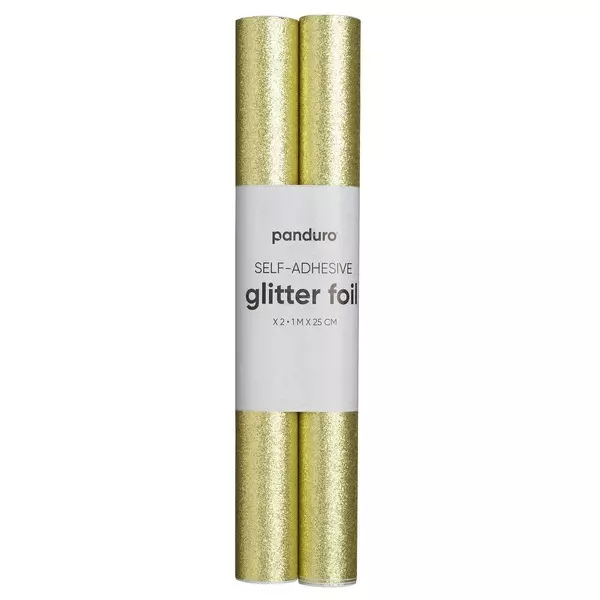 GLITTERDEKOR SELVKL. GULL