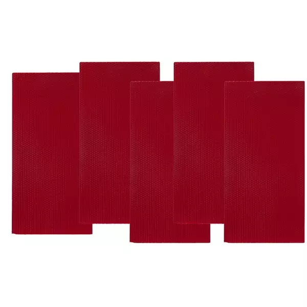 BIVOKSKAKER 5 STK. RØD NR. 12