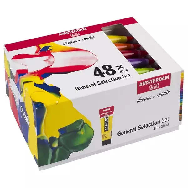 Amsterdam Standard 20ml - Sett 48 ass. farger