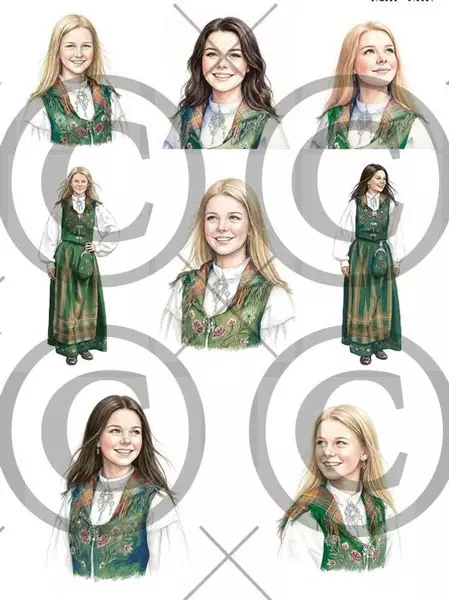 Motivark: Konfirmant, Grønn