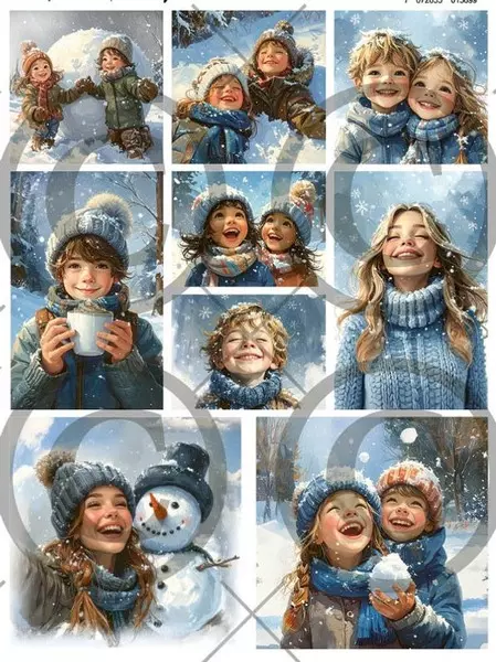 Motivark: Vinterbarn