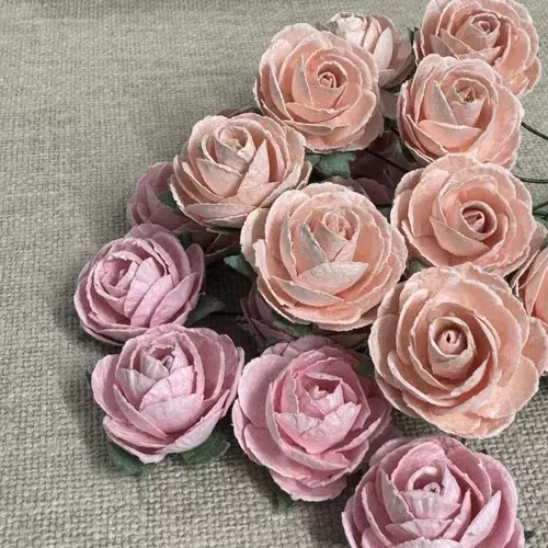 Papirblomster: Pion, Varm Rosa