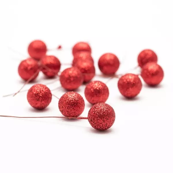 Pyntebær: 15mm, Rød