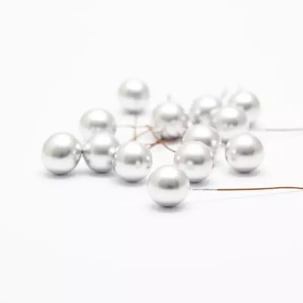 Pyntebær: 15mm, Matt Sølv